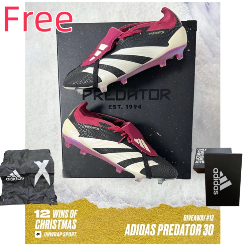 กีฬา รองเท้าฟุตบอล Adidas Predator 30 Mania Precision สตั๊ดหนังแท้ กระดุมในตํานาน