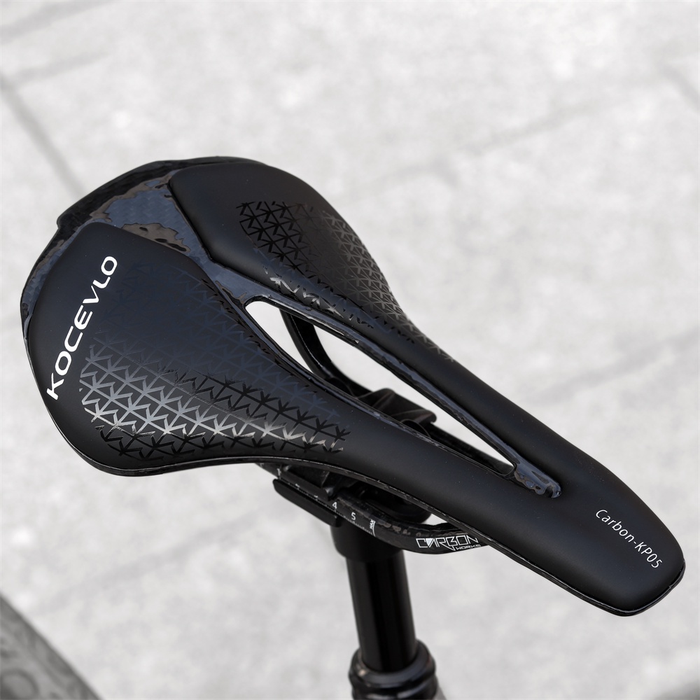Kocevlo อานเบาะนั่ง หนัง Pu คาร์บอนไฟเบอร์ สําหรับรถจักรยาน MTB Evo