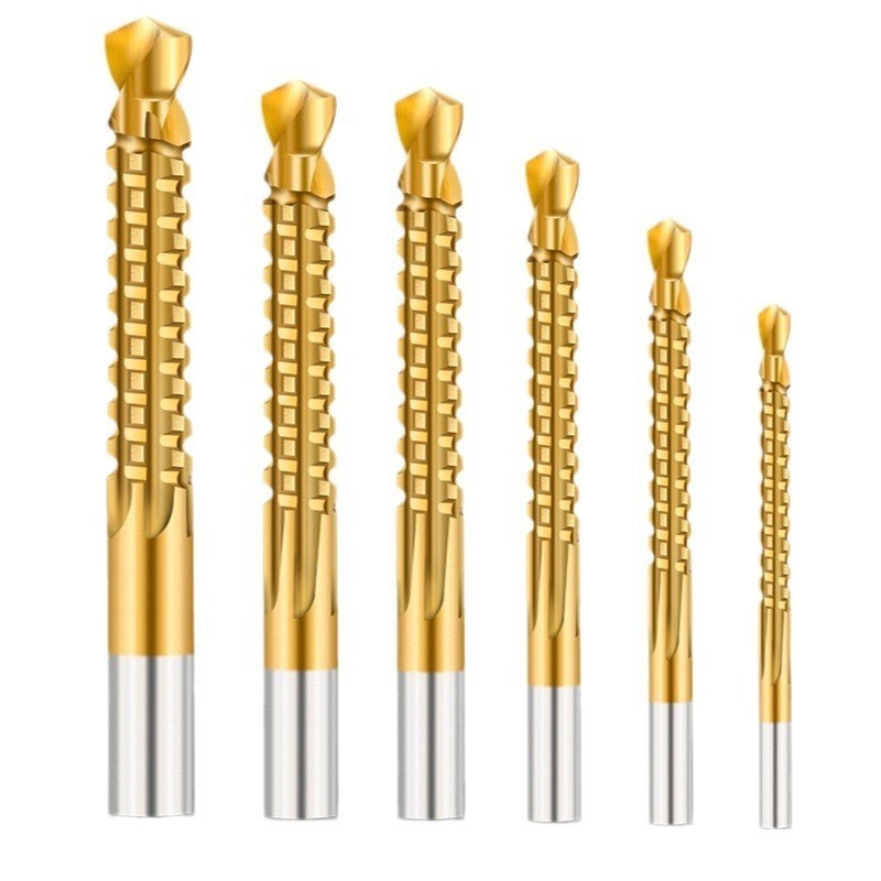 6ชิ้นไทเทเนียมเคลือบ HSS สว่าน และเลื่อยช่างไม้(ผู้ขายคนไทย)