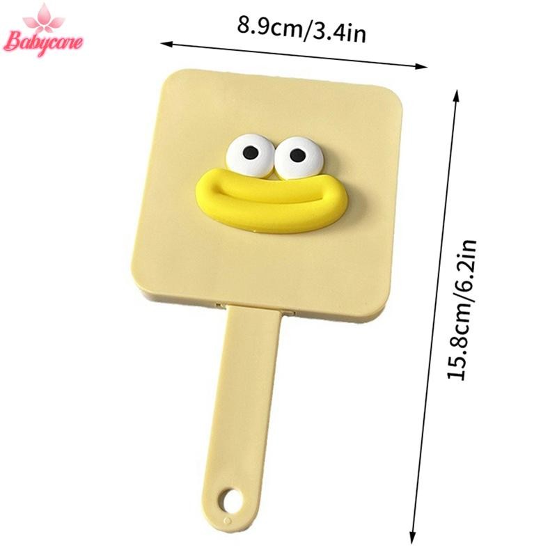 Byce> แบบพกพาไส้กรอกปากกระจกแต่งหน้าพร้อมหวีการ์ตูน Quadrate จับกระจกเครื่องสําอางสาวของขวัญเครื่องมือเครื่องสําอางกระจกโต๊ะเครื่องแป้งใหม่ - รูปที่ 3