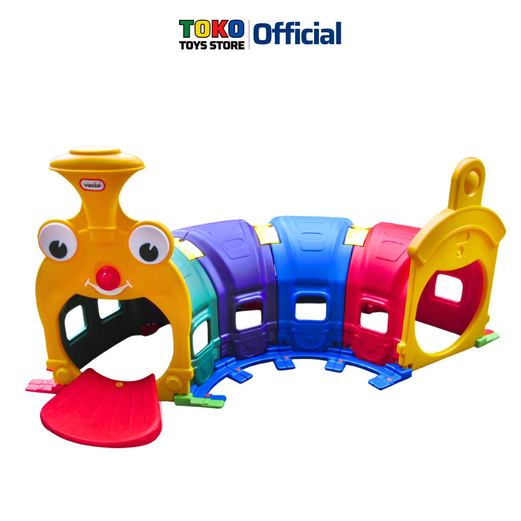 อุโมงค์คลาน ท่อลอด อุโมงค์รถไฟ สำหรับคลานลอด Tunnel Toys Train Tunnel Plastic Tunnel Toys