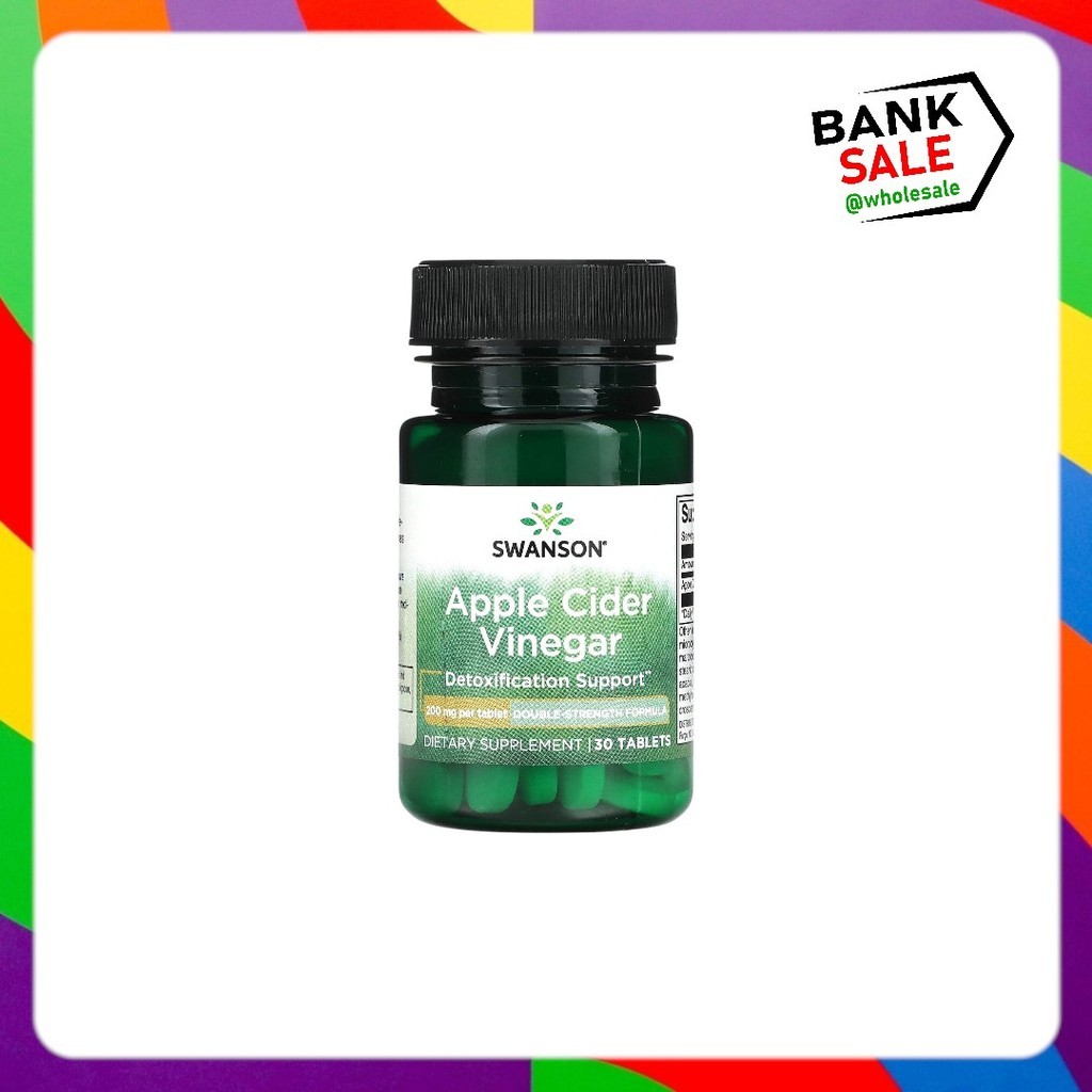 Swanson Apple Cider Vinegar 200 mg  30 Tablets