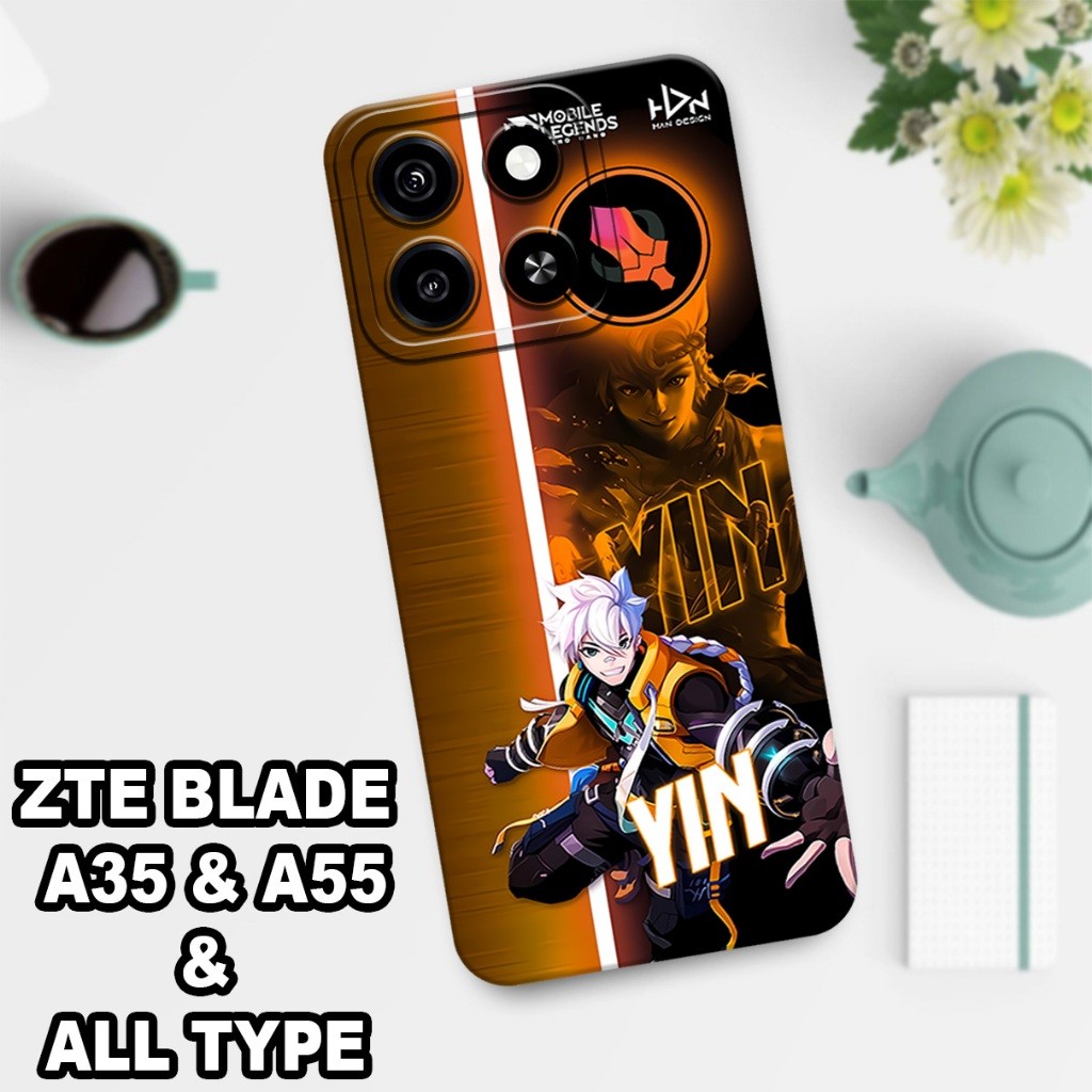 31/ ยางยืดหยุ่น Softcase สําหรับ ZTE BLADE A35 & A55 2024 / มือถือตํานาน Motif / เคส ZTE BLADE A35 &
