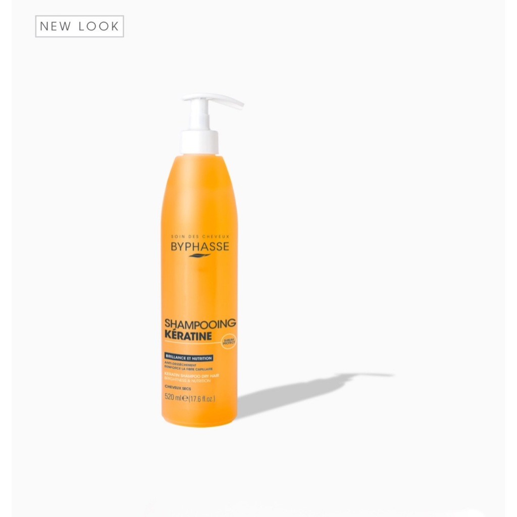 ถูกที่สุด Byphasse Keratin Shampoo For Dry Hair 520 ml.แชมพูบำรุงผมทำให้ผมแข็งแรง