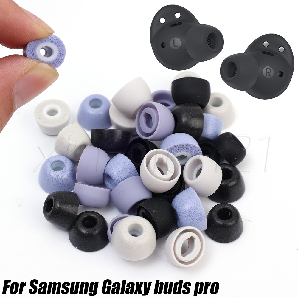 เคล็ดลับหูฟังซิลิโคนอ่อนนุ่ม 3 คู่ - หลายขนาด, กันลื่น - เข้ากันได้กับ Galaxy Buds Pro Earplug - จุก