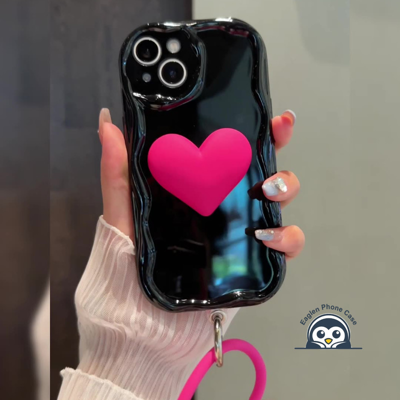 3d Love Heart Cream Waveเคสโทรศัพท์สําหรับRealme 13 12 11 10 Pro Plus 12X 11X 10S 9 Proความเร็วSE 9i