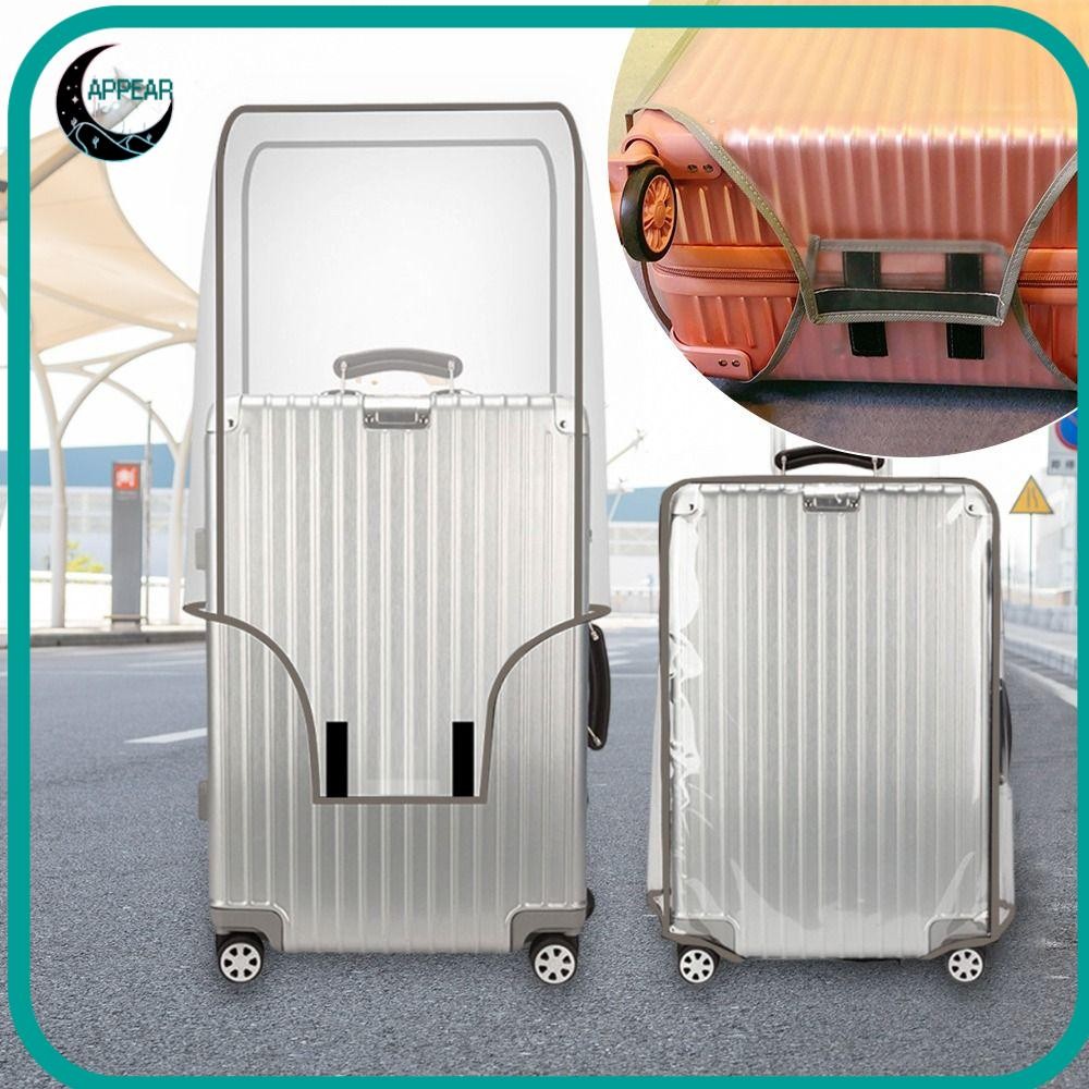 ผ้าคลุมกระเป๋าเดินทาง กันน้ํา ใส กันฝุ่น PVC ขนาด 16-28 นิ้ว