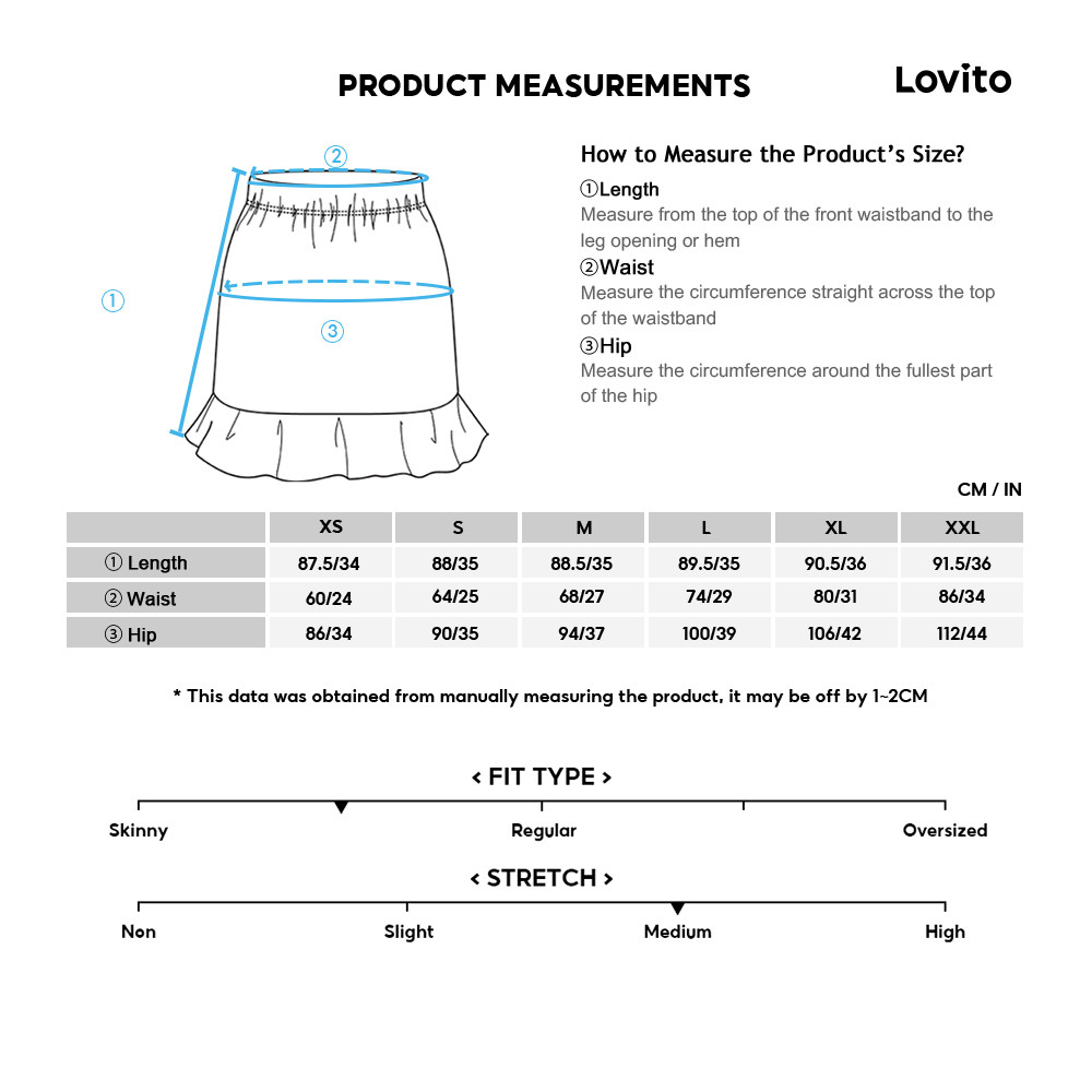 (LIVE STREAM SALE) Lovito กระโปรงทรงแยก ลายตาราง สองชั้น สำหรับสตรี L58AD073 (หลากสี) - รูปที่ 4
