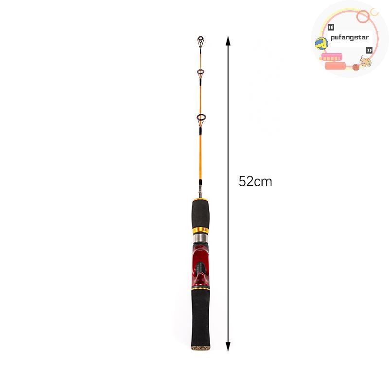 Pufangstar Ice Fishing Rod เคล็ดลับคู่ฤดูหนาวเบ็ดตกปลาชุด Spinning Pole Fishing Tackle TH