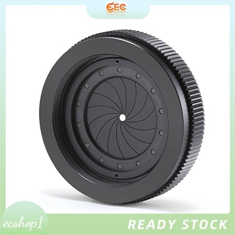 [ecshop1.ph] 1.5-25 มม. รูรับแสงด้วยตนเองปรับ Mechanical Iris ไดอะแฟรม Iris สําหรับกล้องจุลทรรศน์กล้