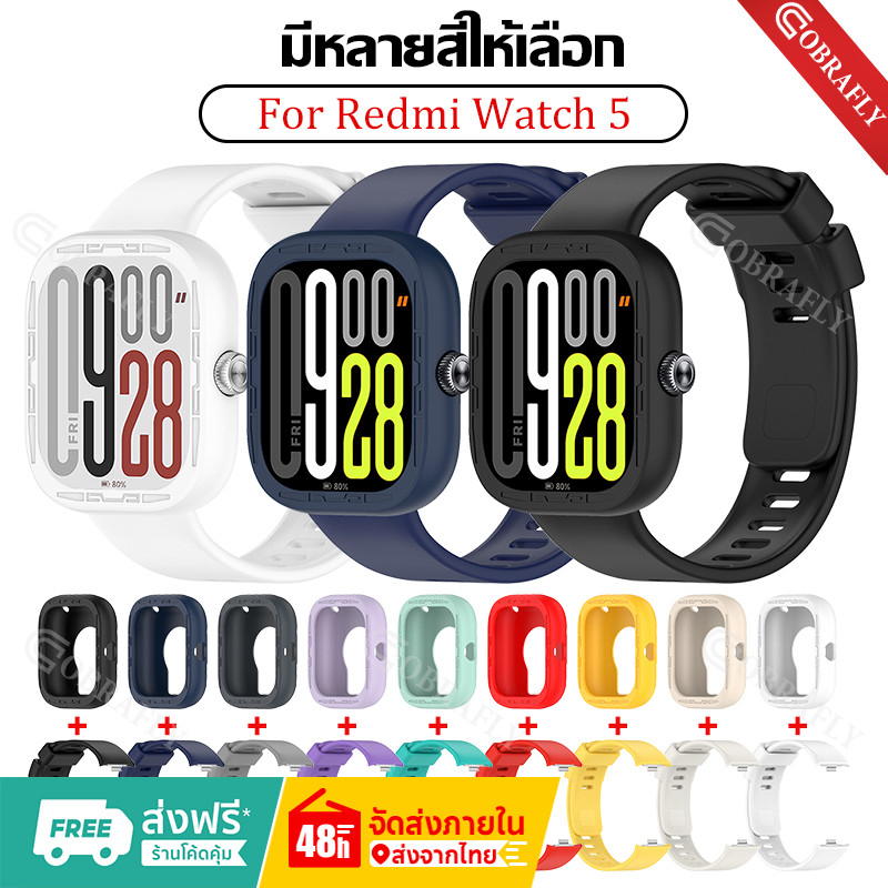 【เคส+สาย】 สําหรับ Xiaomi Redmi Watch 5 สานาฬิกา สำรอง สายซิลิโคน Redmi watch 5 เคส Redmi watch 5 สาย