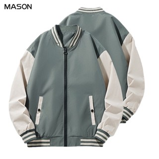 Mason เสื้อเบสบอลลําลอง แฟชั่นสําหรับผู้ชาย