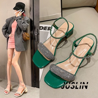 JUSLIN  รองเท้าส้นสูง รองเท้าแตะ รองเท้าส้นสูงผู้หญิง 2023 ใหม่  Trendy รุ่นใหม่ สวย สไตล์เกาหลี B94G0HG 37Z230910