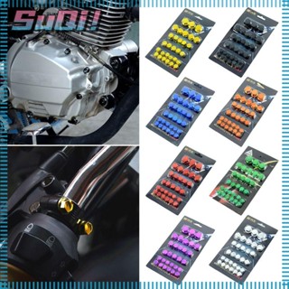Suqi ฝาครอบสกรูพลาสติก ดัดแปลง สําหรับรถจักรยานยนต์ 30 ชิ้น ต่อชุด