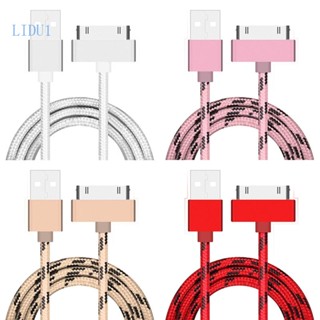 Lidu1 สายชาร์จ Usb 30 พิน สําหรับโทรศัพท์ 3GS 4S 4 2 3 Touch 4 3