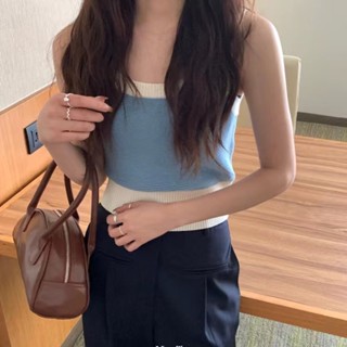เสื้อสายเดี่ยวลําลอง เข้ากับทุกการแต่งกาย เข้ากับทุกการแต่งกาย แฟชั่นฤดูใบไม้ผลิ และฤดูร้อน สไตล์เกาหลี ROJA