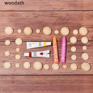 Wonda ลูกปัดไม้ธรรมชาติ ทรงกลม เป็นมิตรกับสิ่งแวดล้อม