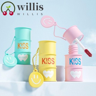 Willis ลิปกลอส เนื้อแมตต์กํามะหยี่ 4 สี ชุ่มชื้นลึก ถังเคลือบริมฝีปาก โคลน แก้ม ทินท์ น่ารัก บํารุง กระจก ลิปสติก เครื่องสําอางเกาหลี