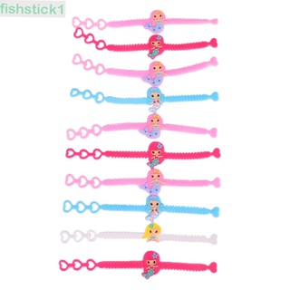 Fishstick1 ตกแต่ง สร้อยข้อมือนางเงือก ที่มีสีสัน เด็ก อาบน้ํา กําไลข้อมือ โปรดปราน