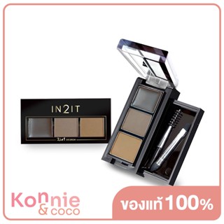 In2It 2In1 Eye Brow #ERC01 พาเลทเสกงานตาให้สวยครบไม่ว่าจะเขียนคิ้ว ทาตา กรีดอายไลเนอร์ หรือไล้ดั้งได้ในพาเลทเดียว.