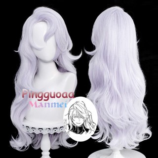 Manmei Anime Jujutsu Kaisen Gojo Satoru Female Version Cosplay Wig Halloween Heat Resistant Synthetic Hair