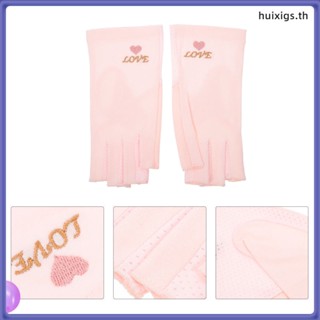 Guantes Para El Sol De Mujer ถุงมือเจล UV ผ้าฝ้าย สไตล์ญี่ปุ่น สําหรับตกแต่งเล็บ