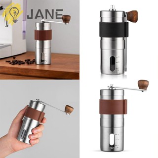 Jane เครื่องบดกาแฟเซรามิค เครื่องเทศ ด้ามจับไม้ สเตนเลส