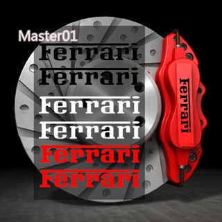 สติกเกอร์ไวนิล คาลิปเปอร์ ติดล้อรถยนต์ ดัดแปลง สําหรับ Ferrari F8 Testarossa F40 F50 GTC4Lusso 6 ชิ้น