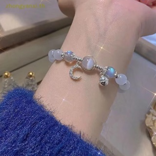 Yanxi สร้อยข้อมือ ประดับลูกปัดคริสตัล โอปอล รูปดวงจันทร์ สไตล์เกาหลี เครื่องประดับแฟชั่น สําหรับผู้หญิง