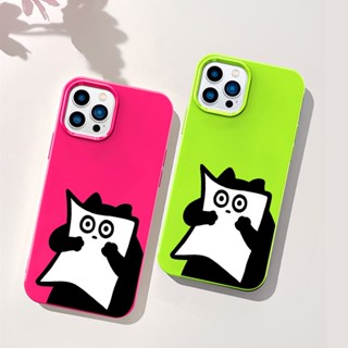 Cat เข้ากันได้กับกรณี TPU อ่อนนุ่มสำหรับ iPhone 13 Pro Max 12 Pro Max 11 Pro Max XR XS Max 7Plus 7 8 Bake COver
