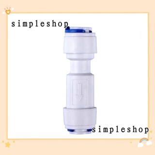 Simple วาล์วตรวจสอบ ท่อตรง พลาสติก 1/4 นิ้ว สีขาว ไม่ย้อนกลับ 5 ชิ้น