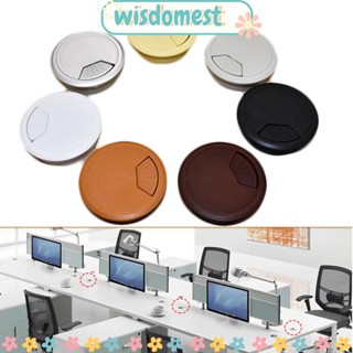 WISDOMEST ฝาครอบรูสายไฟ ทรงกลม ขนาด 60 มม. 80 มม. เป็นระเบียบเรียบร้อย สําหรับสํานักงาน