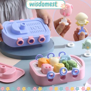 Wisdomest แม่พิมพ์ซิลิโคน ใช้ซ้ําได้ สําหรับทําไอศกรีม DIY