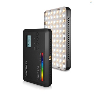 {Fsth} Yongnuo YN120 โคมไฟ LED 8W RGB สองสี 2500K-9900K หรี่แสงได้ อุณหภูมิสี 0.96 นิ้ว หน้าจอ LCD 120 ดวง เอฟเฟคไฟ 31 FX