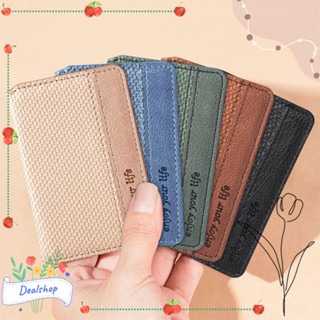 Dealshop ช่องใส่การ์ดโทรศัพท์, กระเป๋าใส่บัตรหนัง อเนกประสงค์, คลิปการ์ด กาว สร้างสรรค์ สากล โทรศัพท์มือถือ