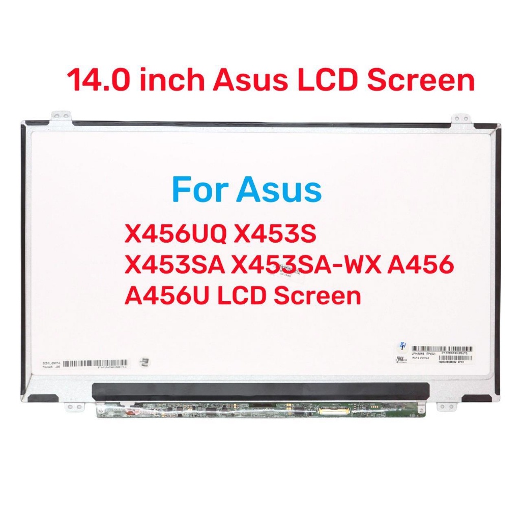 14.0 นิ้ว Slim 30pin สําหรับ Asus X456UQ X453S X453SA X453SA-WX A456 A456U หน้าจอ LCD