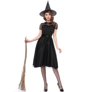 [0709]SZMRP- Performance Witch Dress Wizard Costume Witch Uniform Costumes  Fancy dress  Drama Costume  Stage play  Halloween  masquerade  EIEO