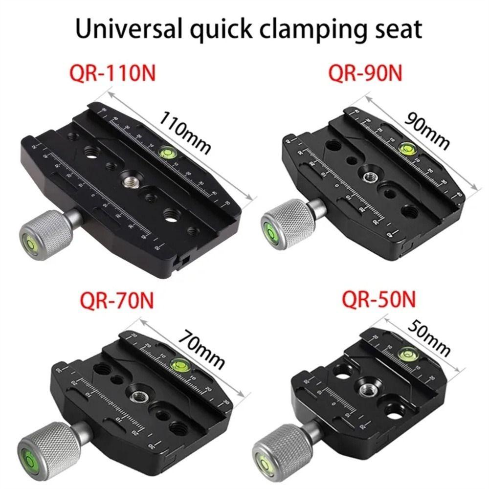 Culinaryhv กล้อง Clamp Quick Release, Ball Head Mount อลูมิเนียม Quick Release แผ่น, 50 มม./70 มม./90 มม./110 มม.อาชีพ 3/8 ถึง 1/4 สกรูขาตั้งกล้อง Monopods Clamp Arca Swiss แผ่น