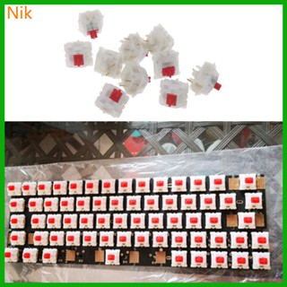 สวิทช์ปุ่มกด SMD Gateron Milky Red 50 เมตร สําหรับคีย์บอร์ด Mechanical จํานวน 10 ชิ้น