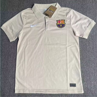 เสื้อโปโลแขนสั้น ลายทีมชาติฟุตบอล Barcelona 23-24 Barcelona แห้งเร็ว ไซซ์ S-XXL สําหรับผู้ชาย AAA