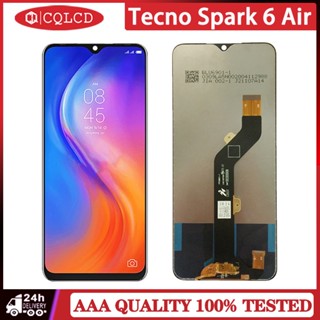 อะไหล่หน้าจอสัมผัสดิจิทัล LCD แบบเปลี่ยน สําหรับ Tecno Spark 6 Air KE6 KE6j