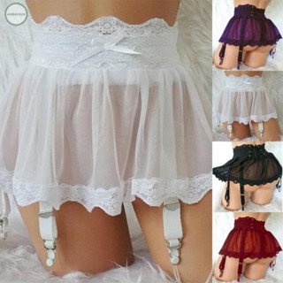 GORGEOUS~Womens Sexy  High Waist Short Lingerie  Garter Underwear Lace Mini Skirt