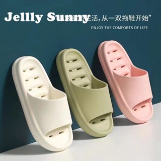  Jellly Sunny Jellly Sunny รองเท้าแตะหญิง รองเท้าแตะ ลำลองสำหรับผู้หญิง พื้นรองเท้าหนามาก สวยงาม ins Chic สบาย B90H2XV 37Z230910