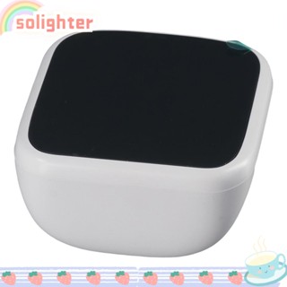 SOLIGHTER 8-in-1 เครื่องตรวจจับ CO2 คาร์บอนไดออกไซด์ หน้าจอ LED ขนาดเล็ก สีขาว สําหรับ CO2 PM2.5