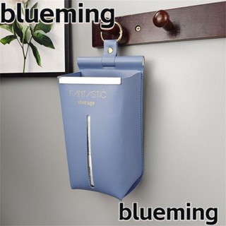 Blueming2 กล่องกระดาษทิชชู่ หนัง PU กันน้ํา กันความชื้น แขวนได้ สําหรับบ้าน ออฟฟิศ ห้องครัว