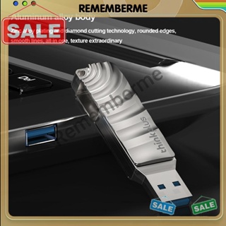 แฟลชไดรฟ์โลหะ 32G 64G 128G 256G Type-A Type-C USB3.2 สําหรับ PC แล็ปท็อป [rememberme.th]