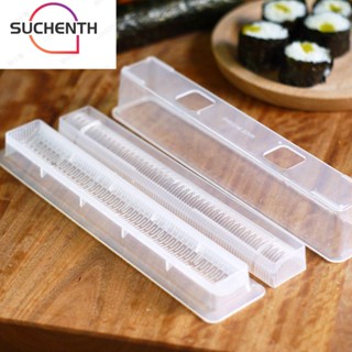 Suchenth 3 ชิ้น / เซต เครื่องทําซูชิม้วน อุปกรณ์ครัว แม่พิมพ์ ป้องกันการติด เครื่องมือญี่ปุ่น