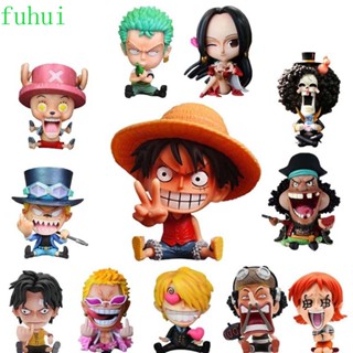 Fuhui โมเดลฟิกเกอร์ PVC อนิเมะ Monkey D Luffy Sanji Ace Robin Boa Roronoa Zoro Hancock ขนาด 9 ซม. ของเล่นสําหรับเด็ก