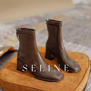 SELINE  แฟชั่นรองเท้า บูท รองเท้าบูทยาว ไซส์ใหญ่ รองเท้า boots หรู ส่วนตัว สง่า คุณภาพสูง  ทันสมัย Korean Style คุณภาพสูง สวย FBL239039Z 37Z230910