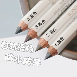 Students and beginners with hexagonal eyebrow pencil, waterproof, sweat-proof, long-lasting, knife-cut, hard-core eyebrow pencil